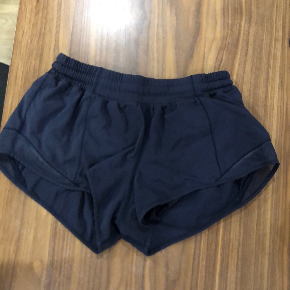 Dark Blue Lululemon Shorty Hot Shorts - Like New!